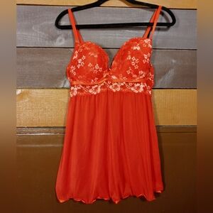 NWOT XL Sexy Daisy Fuentes Red & Pink Gorgeous Padded Underwire push Up